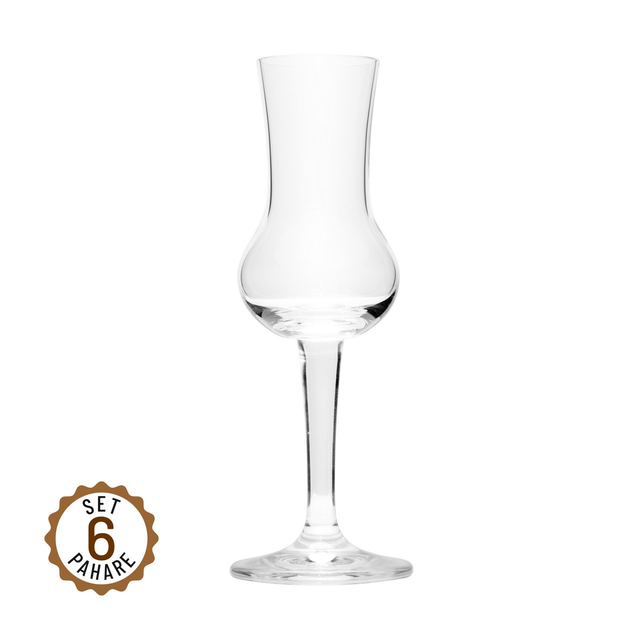 Set 6 pahare de degustare tip grappa, 80 ml