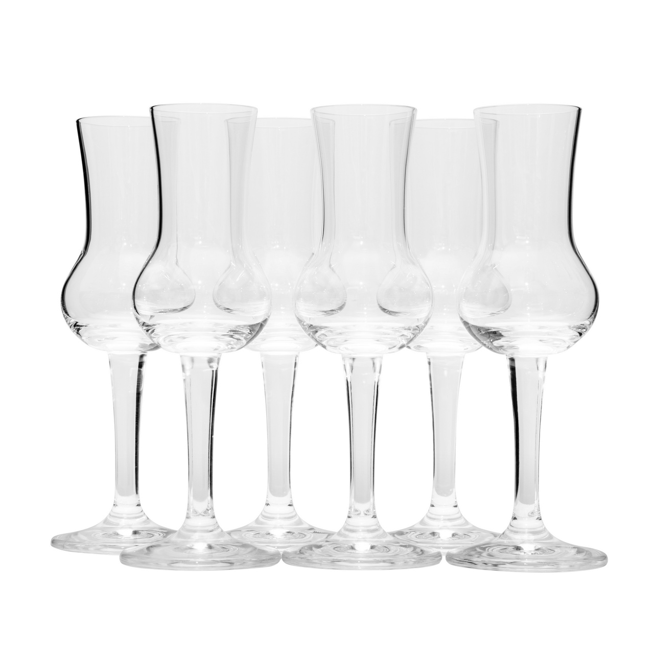 Set 6 pahare de degustare tip grappa, 80 ml